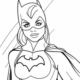 Page à colorier Batgirl | Page de coloriage Batgirl