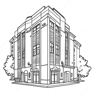 Page à colorier Bâtiment | Page de coloriage Bâtiment