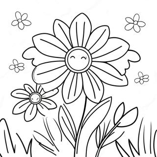 Page à colorier des fleurs de printemps | Page de coloriage Avril