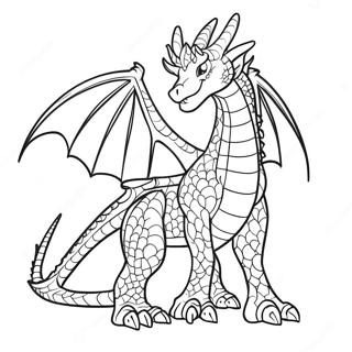 Page à colorier du prince dragon majestueux | Page de coloriage Prince Dragon