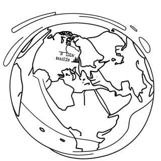 Page à colorier sur la géographie | Page de coloriage Géographie