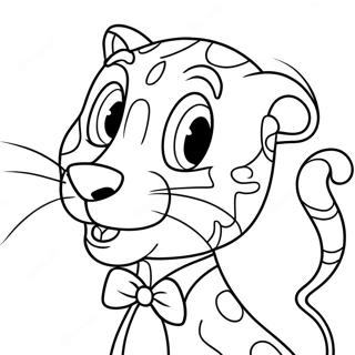 Page à colorier de la panthère rose | Page de coloriage Panthère rose