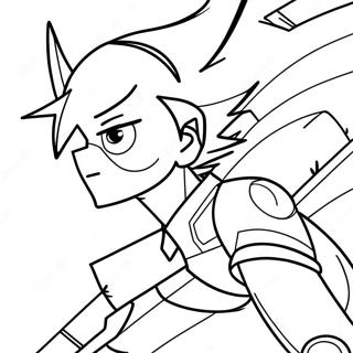 Page à colorier de Tracer en action | Page de coloriage Overwatch