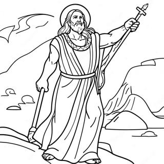 Page à colorier de l'Exode | Page de coloriage Exode