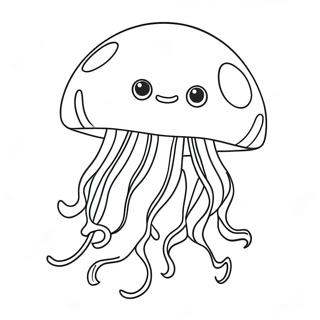 Page à colorier Méduse | Page de coloriage Méduse