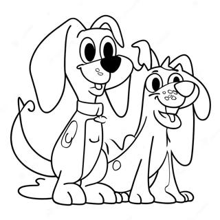 Page à colorier de CatDog | Page de coloriage ChatChien