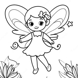 Page à colorier de la fée | Page de coloriage Fête