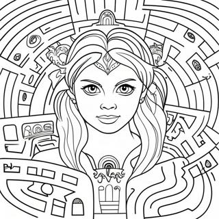 Page à colorier du labyrinthe | Page de coloriage Labyrinthe