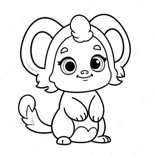 Page à colorier de personnage Doma mignon | Page de coloriage Doma