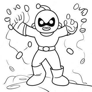 Page à colorier des héros Goo Jit Zu en action | Page de coloriage Goo Jit Zu