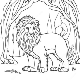 Page à colorier de Narnia | Page de coloriage Narnia