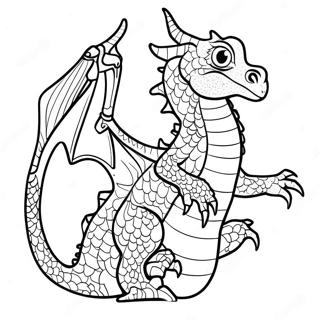 Page à colorier dragon d'eau | Page de coloriage Dragon d'Eau
