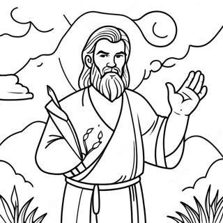 Page à colorier Élie | Page de coloriage Elie