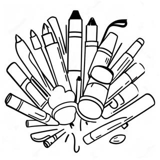 Page à colorier feutres pour enfants | Page de coloriage Marqueurs
