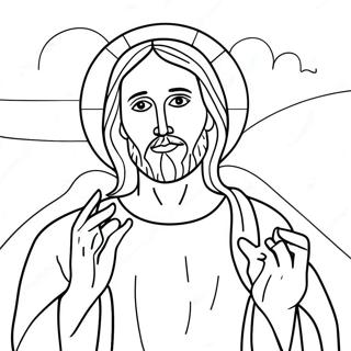 Page à colorier Jésus t'aime | Page de coloriage Jésus t'aime