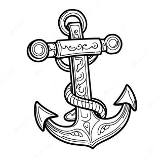 Page à colorier d'ancre | Page de coloriage Ancre