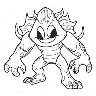 Page à colorier Super Monstre | Page de coloriage Super Monstre
