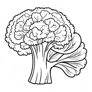 Page à colorier Brocoli | Page de coloriage Brocoli