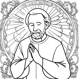 Page à colorier de prière | Page de coloriage Prière