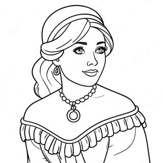 Page à colorier Anastasia | Page de coloriage Anastasia