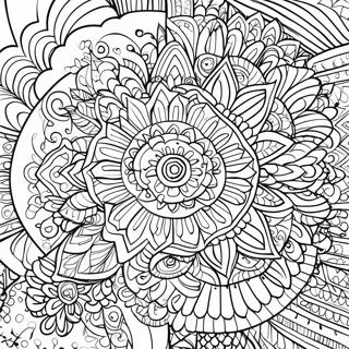 Page à colorier mandala sur fond noir | Page de coloriage Fond Noir
