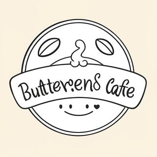 Page à colorier du logo de Butterbean Cafe | Page de coloriage Café Butterbean