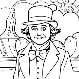 Page à colorier Willy Wonka | Page de coloriage Willy Wonka