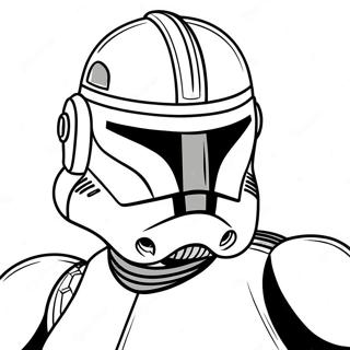 Page à colorier Clone Trooper | Page de coloriage Clone Trooper