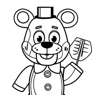 Page à colorier de la marionnette FNAF | Page de coloriage Marionnette FNAF