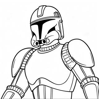 Page à colorier Épique Bataille de Clone Trooper | Page de coloriage Clone Trooper
