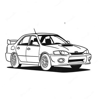 Page à colorier de Subaru | Page de coloriage Subaru