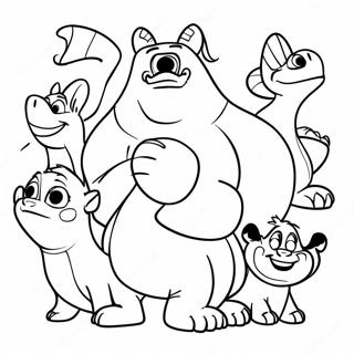 Page à colorier des Personnages de DreamWorks | Page de coloriage DreamWorks