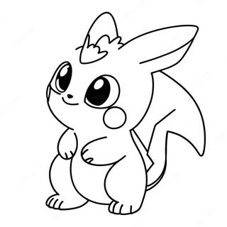 Page à colorier de bébé Pokémon mignon | Page de coloriage Bébé Pokemon