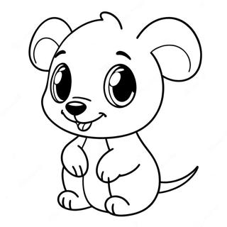 Page à colorier Animaux de Bébé Disney Mignons | Page de coloriage Bébé Disney