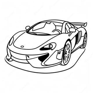 Page à colorier Voiture de Sport McLaren | Page de coloriage McLaren