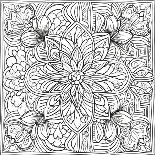 Page à colorier Beaux Motifs Islamiques | Page de coloriage Islamique