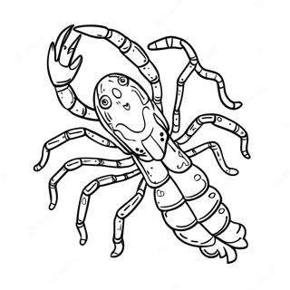 Page à colorier Constellation du Scorpion | Page de coloriage Scorpion
