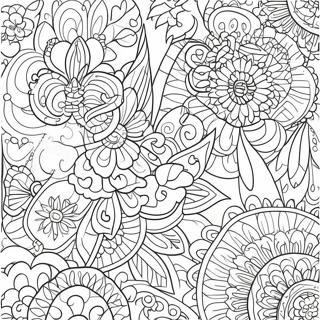 Page à colorier de motifs pour enfants | Page de coloriage Motif