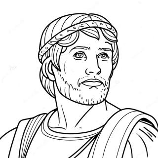 Page à colorier de Joshua | Page de coloriage Josué