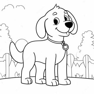 Page à colorier de Clifford le gros chien rouge | Page de coloriage Clifford