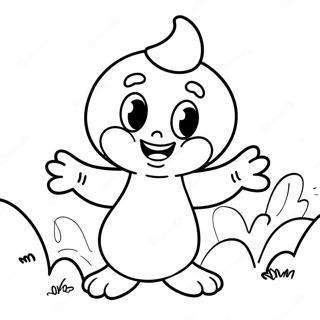 Page à colorier Casper le fantôme amical | Page de coloriage Casper