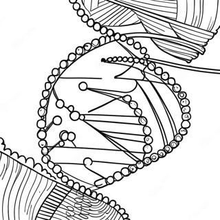 Page à colorier de structure ADN | Page de coloriage ADN