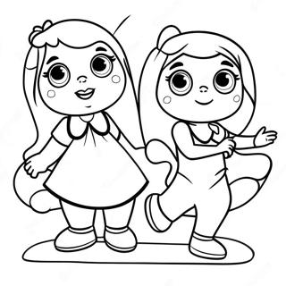 Page à colorier de Mila et Morphle | Page de coloriage Mila et Morphle