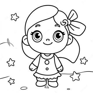 Page à colorier de Mila avec Morphle coloré | Page de coloriage Mila et Morphle