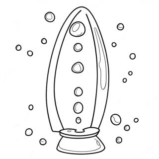 Page à colorier Lampe à lave | Page de coloriage Lampe à lave