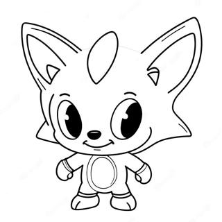 Page à colorier de Cream Sonic | Page de coloriage Crème Sonic