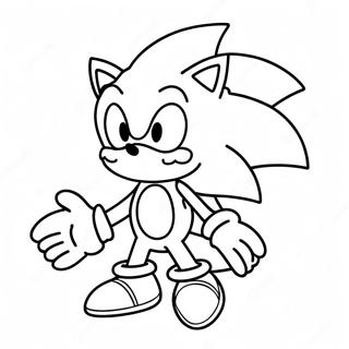 Page à colorier de Cream Sonic aventurier | Page de coloriage Crème Sonic