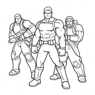 Personnages Apex en Action Page à Colorier | Page de coloriage Apex