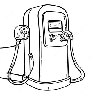 Page à colorier de chargeur électrique | Page de coloriage Chargeurs