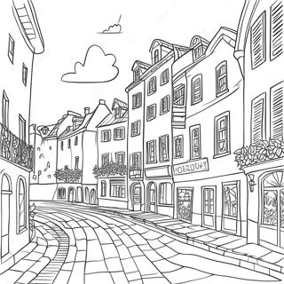Page à colorier Europe | Page de coloriage Europe